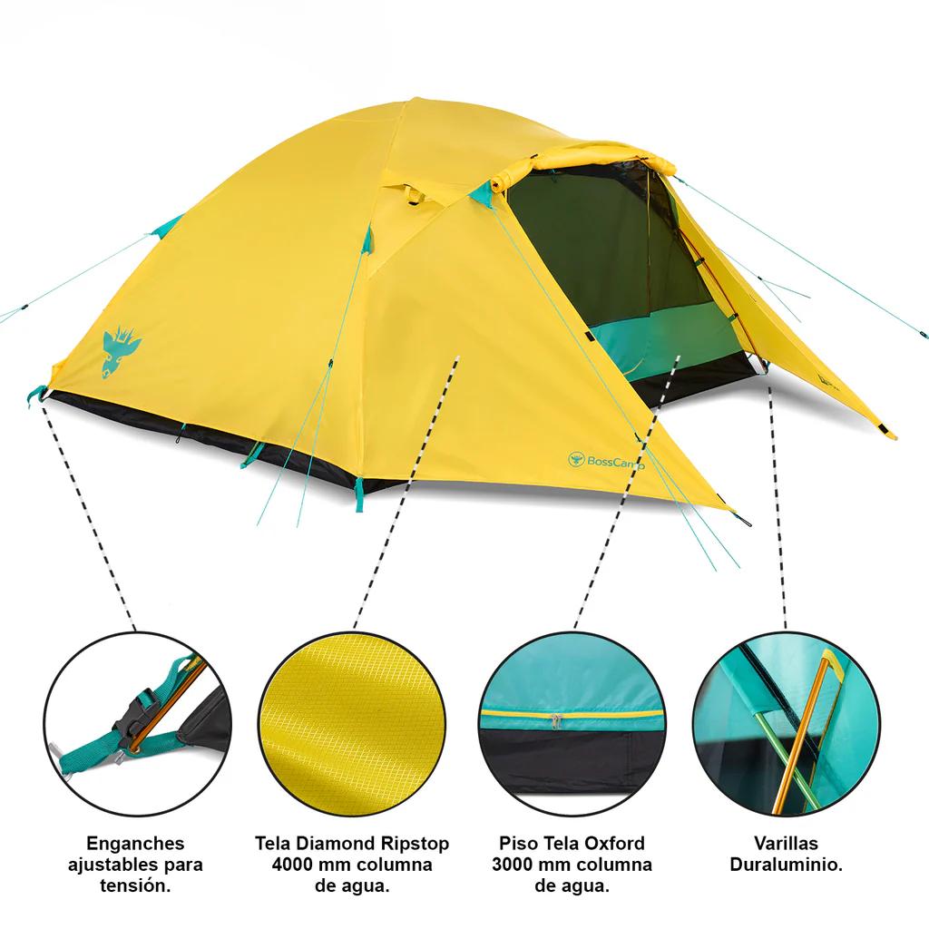 Carpa Técnica Puelche IV, 4 Personas Doble Capa -