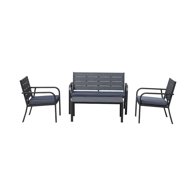 Juego Set Terraza Milano 4 Piezas