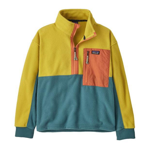Polar Kids Microdini 1/2-Zip Pullover  - Color: Amarillo/Verde
