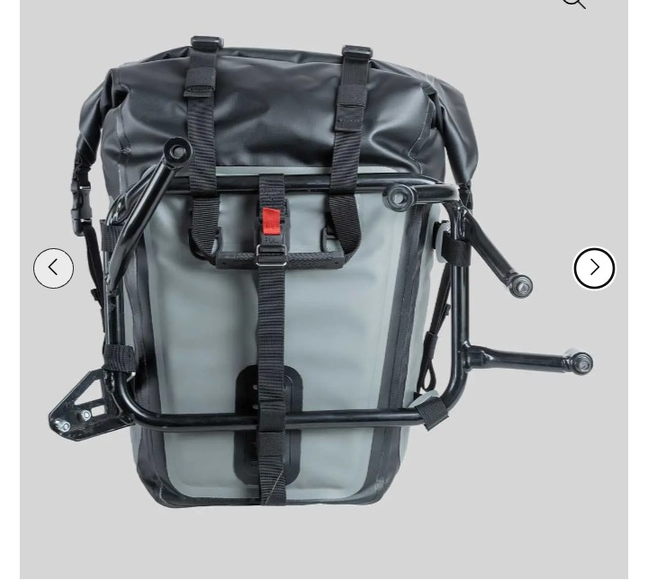 Miniatura Alforja para Moto Trekk Panniers  - Color: Gris/Negro