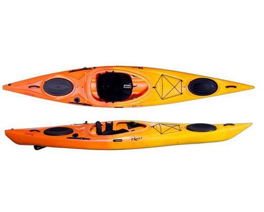 Miniatura Kayak Enduro 13 Skeg - Color: Amarillo/Naranja