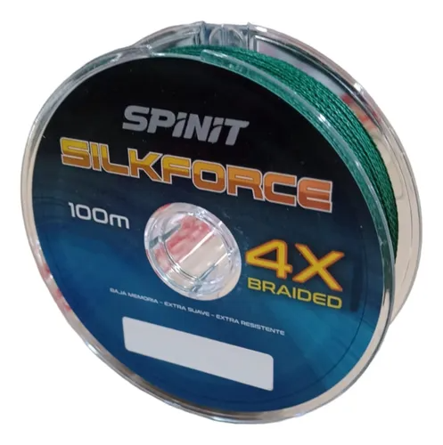 Linea Trenzada Silkforce 4x0,20mm - 25LB - 6x100m 256027 - Color: Verde Musgo