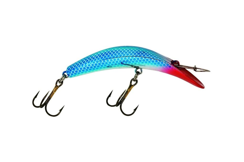 Miniatura Señuelo Caiman K-11X  - Color: Azul Punta Roja