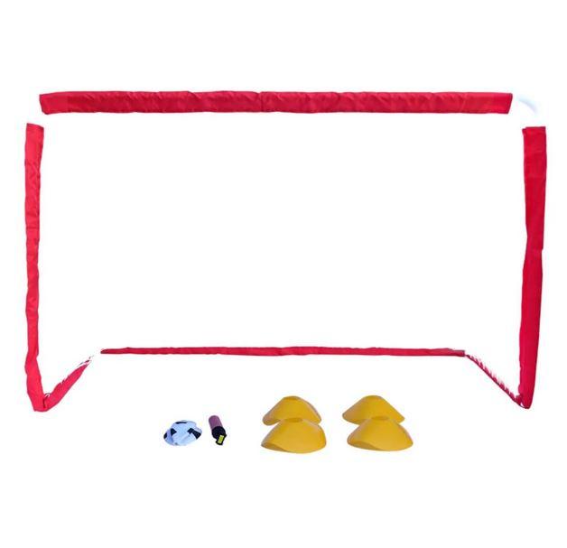 Set Arco De Futbol + Pelota + Conos 