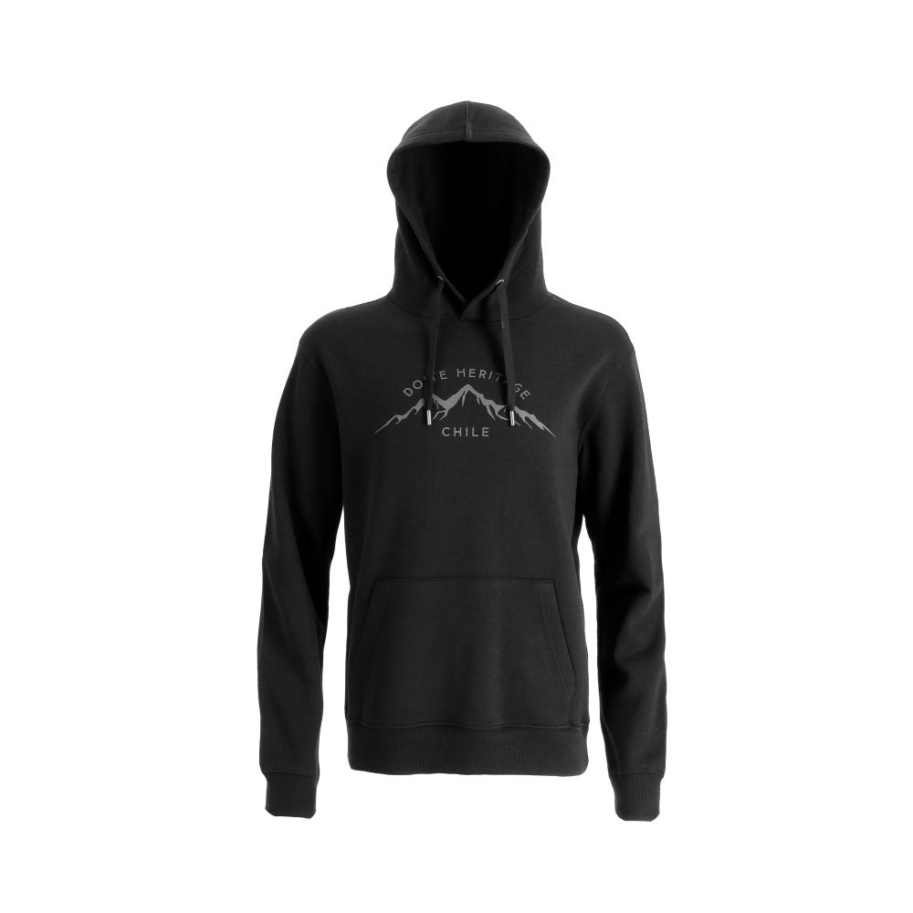 Poleron Hobby Print Hombre Negro