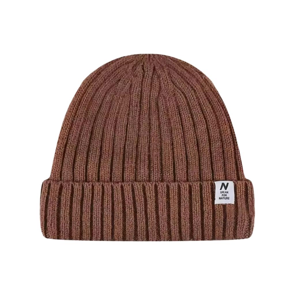 Gorro Wool Warm Knitted Beanie - Color: Café
