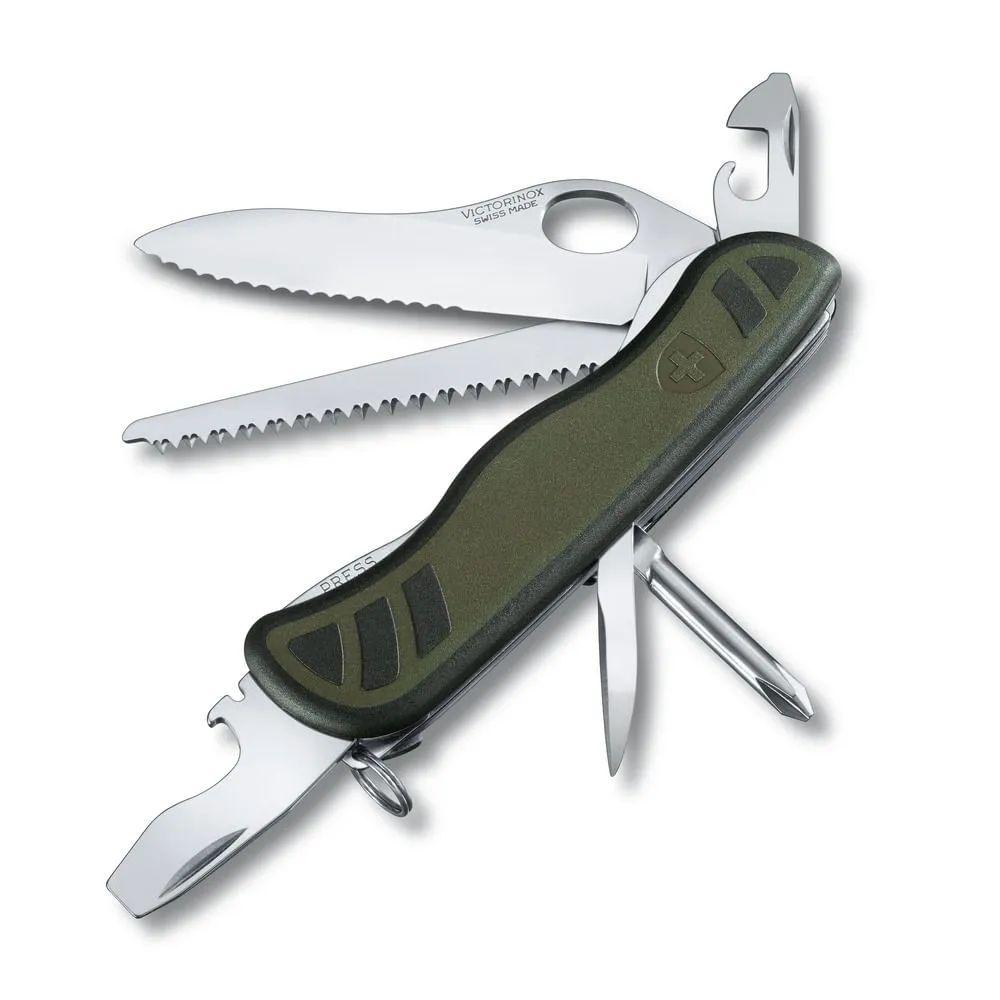 Navaja del Soldado Suizo 08 color Verde/Negro Victorinox