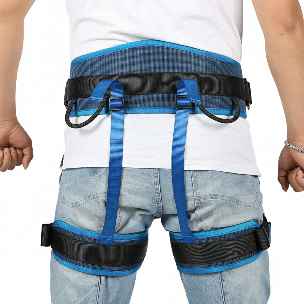 Arnes de escalada Mojave - Color: Negro/Naranja